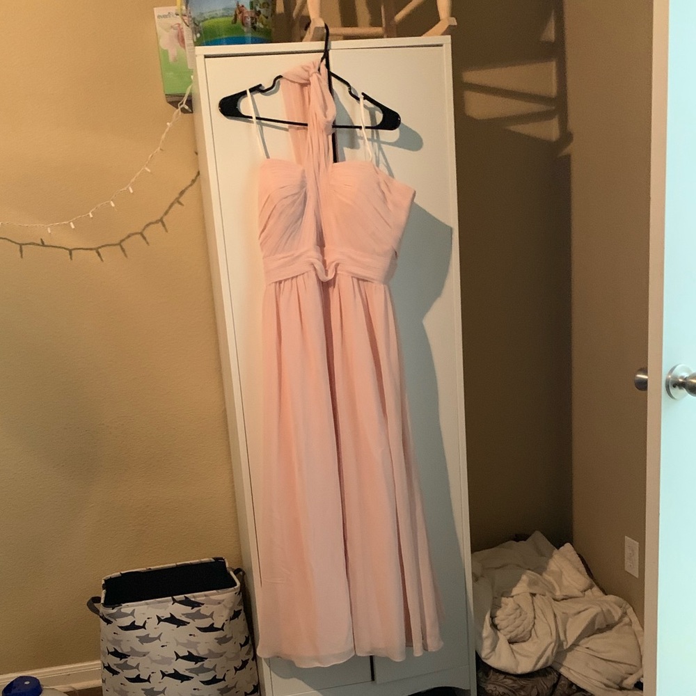 light pink dress